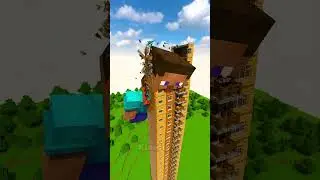 Normal to Nightmare Teeth Steve vs Tower