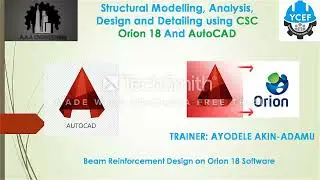 Beam Reinforcement Design on Orion 18 Software