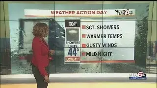 ACTION: Rain on radar this morning, winds pick up this afternoon