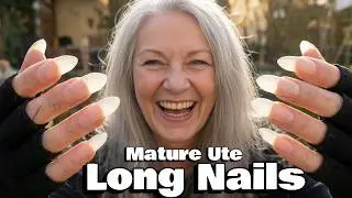The tickle witch's long nails – natural long fingernails - mature ute