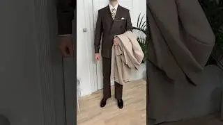 How to dress like a vintage gentleman 📸 #menswear #mensstyle #1940style #menssuit #brownsuit
