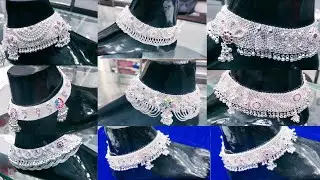 Latest silver payal design || chandi ki payal anklet design #payal #design