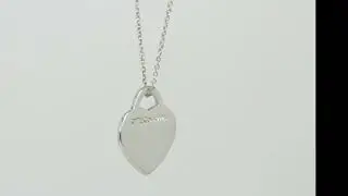 Genuine Tiffany & Co. Small &ldquo;Return To Tiffany&rdquo; Heart Tag Necklace Sterling - 31010