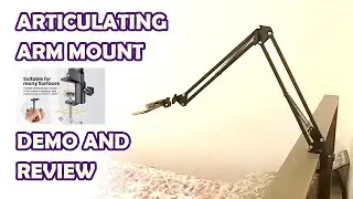 Phone Holder Articulating Arm Mount for Bed or Desk - Demo and Review