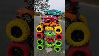 WOW  Four Wheeld Cars Moka || Hand -Operated Cars Racing 🐴😱