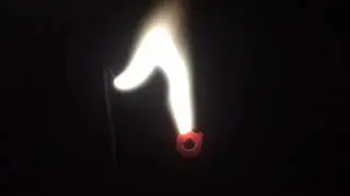 heating up a small nut :-) 5 minutes ..... (ZVS, line transformer)