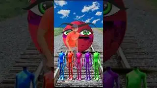 equal dame tu cosita 4 ALL colorsaliendancevs herd of pacman & train driver tom vfx #funnyvideo 😁
