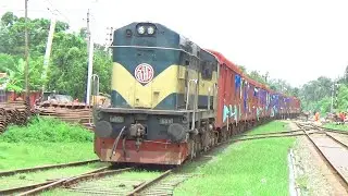 Full Length Freight Trains - Arrival & Departure From Jessore Junction Railway Station