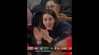 👏 Caitlin Clark reacts to Aari McDonald's 3 @ Commissioner's Cup Championship | Indiana Fever WNBA
