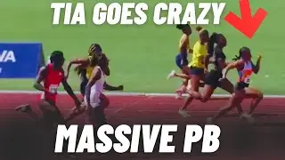 Tia EXPLODED TO A NEW PERSONAL RECORD TERRELONGE impressive in negative wind 