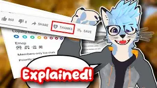 Super Chats, Thanks, Stickers, & Memberships: Explained! (For My Viewers) | Furry VRChat
