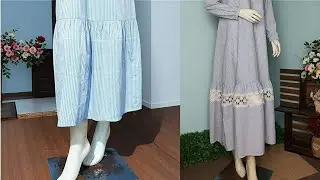 Cara Memanjangkan Gamis/Dress/Rok hingga 8cm. Clothing Repair Tricks || Camas Sewing