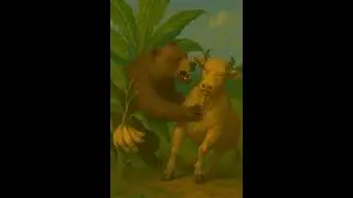 Bear and Cow Story!#cow #bear #story #cartoon