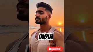 Handsome AI Men From Different Countries 🌅 Golden Hour Beach Edition PART 5 #ai  #mensfashion #model