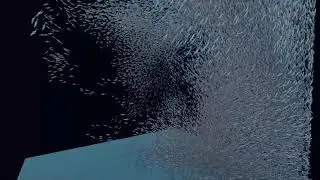 GPU instanced flocking simulation on Unity Universal Render Pipeline