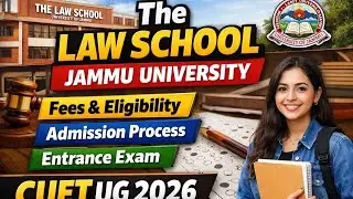  law school jammu university | BA+LLB 5yr Fee structure| Eligibility|| admission process| Cuet UG 26