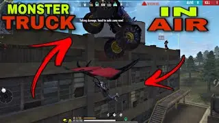 MONSTER TRUCK IN AIR TRICK, GLITCH, BUG || Garena Free Fire
