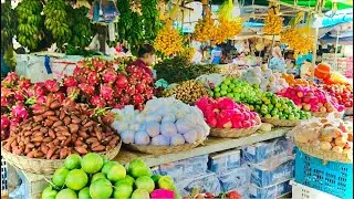 The best One Of Fresh Fruit In Countryside Market At Cambodia