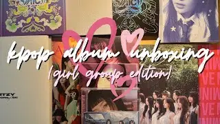 girl group album unboxing | ft. ive switch and more