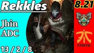 Rekkles as Jhin ADC - S8 Patch 8.21 - KR Master - Full Gameplay