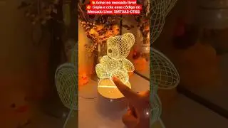 Lumin&aacute;ria de mesa ,led urso #decoracaocriativa #shorts