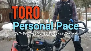 Toro SnowMaster's Personal Pace &bull; A Quick Demonstration On How I Drive Toro's Self Propel System