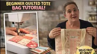 Мастер-класс по пошиву стеганой сумки-шоппера | Уютный подарок ручной работы для подруги, борющей...