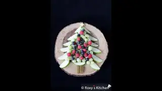 #christmas tree fruit tray -  