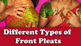 Different types of front pleats hacks | front pleats methods | saree draping front pleats tips