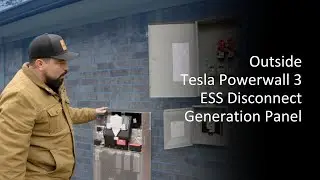 Tesla Powerwall 3 Install Outside | ESS Disconnect + Generation Panel