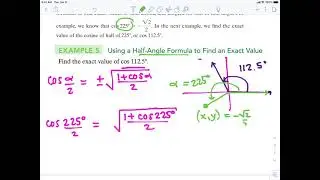 Half Angle Formulas Part 1