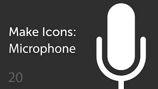 How to Make a Microphone Icon  | Make Icons 20