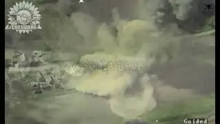 A powerful AASM Hammer strike carried out by MiG 29 on a Russian base in the Zaporizhia region