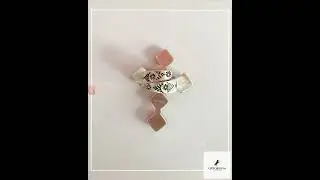 Diamond Pink Conch Cross Ring