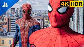 AMAZING SPIDER MAN SUIT AND HOMECOMEING SUIT BEST GAMEPLAY 4K HD