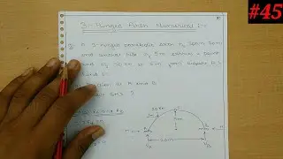 Structural analysis-2 3-hinge arch Numerical-2 / Horizontal thrust / Reaction / BMD