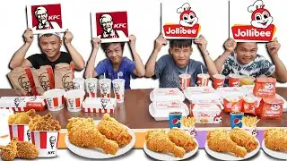 Hưng Troll | Thử Thách 24H Ăn Gà Rán Theo Các Cửa Hàng Nổi Tiếng KFC Vs Jollibee Thắng Nhận 500$