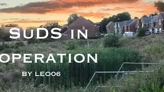 Sustainable urban Drainage System (SuDS) in operation