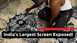 All-Over Screen Printing Process | Behind the Scenes at Hallelujah Clothing Kerala