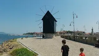 🇧🇬 Nessebar (Несебър). Bułgaria. A walk around Nessebar. Spacer po Nessebar. [4K]