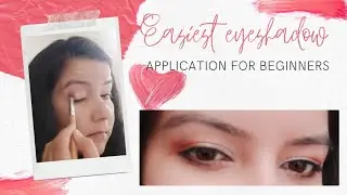 #eyeshadow #trending easiest eyeshadow blending technique for beginners/easy eye makeup for newbies