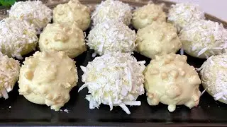 KIYIR KIYIR AĞIZDA DAĞILAN KURABİYELER🤩Hindistan Cevizli Fındıklı Kurabiye Tarifi🥥Çiçekintarifleri