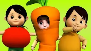Vegetable Song, Healthy Eating and Preschool Rhyme for Kids by Bob The Train