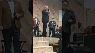 Bruce Taliaferro talking about Jesus and 1st verse of Once and For All. Boaz,AL 6.24 Cowboy Church