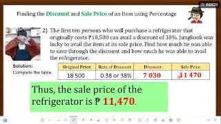 MATATAG GRADE 7 MATHEMATICS 👉Solve Money Problems Involving Percentages on Discounts and Sale Price