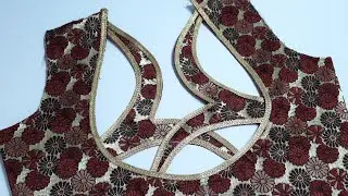 Latest Simple & Easy Blouse Neck Design / Saji Alvi Design