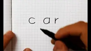 How to turn word car into cartoon - Words into drawings