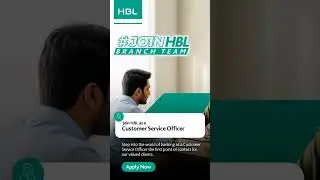 Begin your banking journey with HBL as a Customer Service Officer. l, assist with their needs #HBL