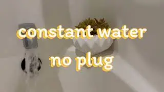 constant water running, no plug - inside tub - white noise sleep sounds