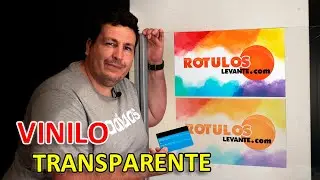 Como pegar VINILO impreso transparente